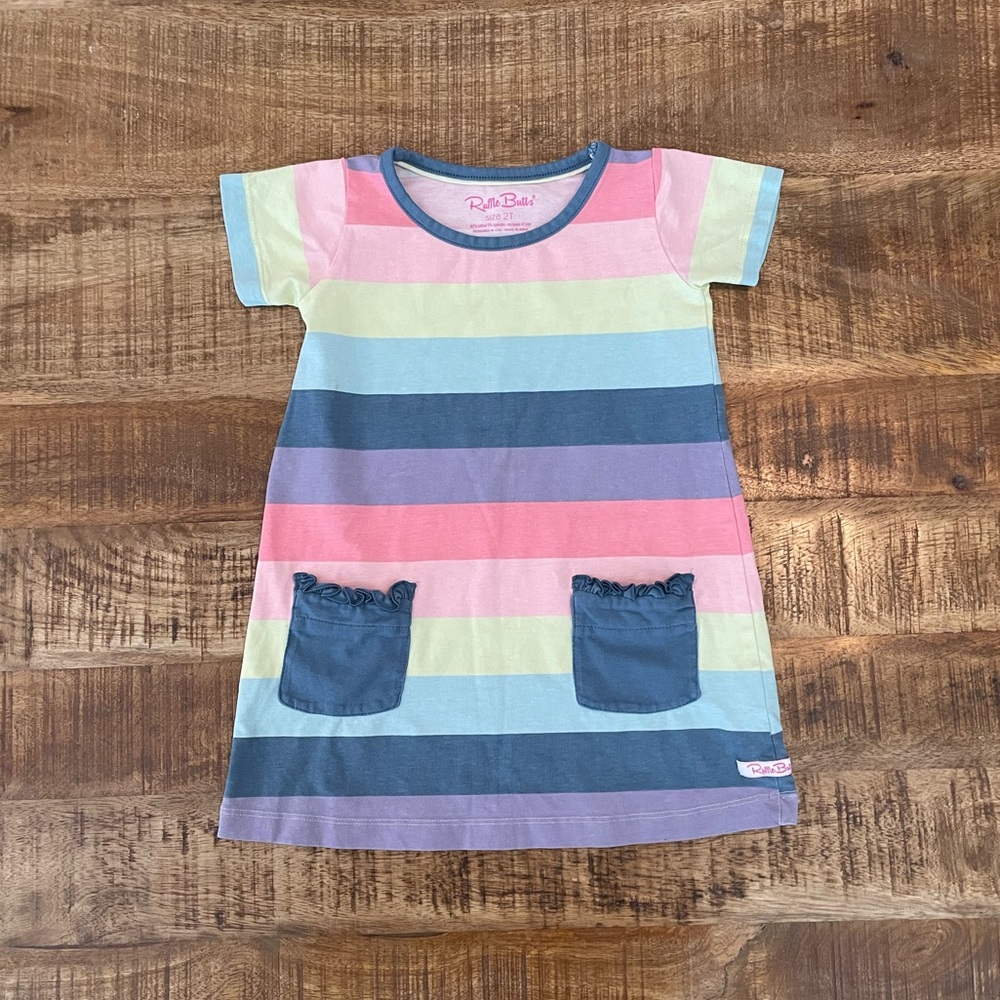 Ruffle Butts Rainbow Promised Shirt Dress